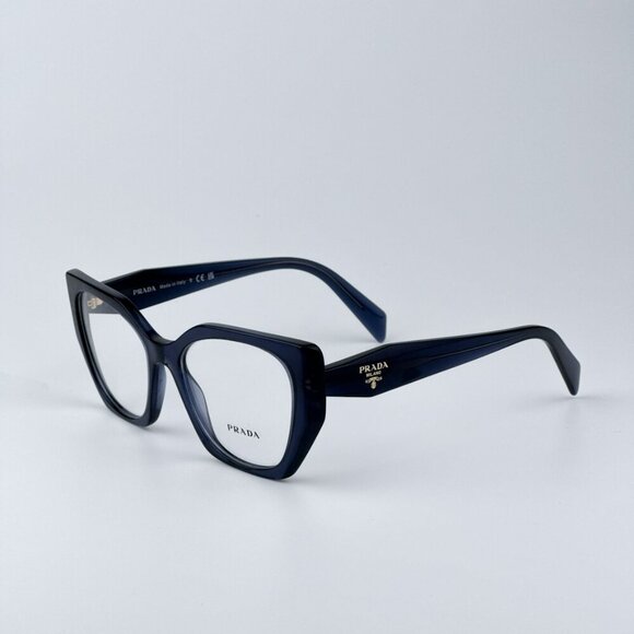 Prada Women BRAND NEW Eyeglasses Blue Crystal Cat Eye PR18WV 08Q1O1 - Picture 6 of 10